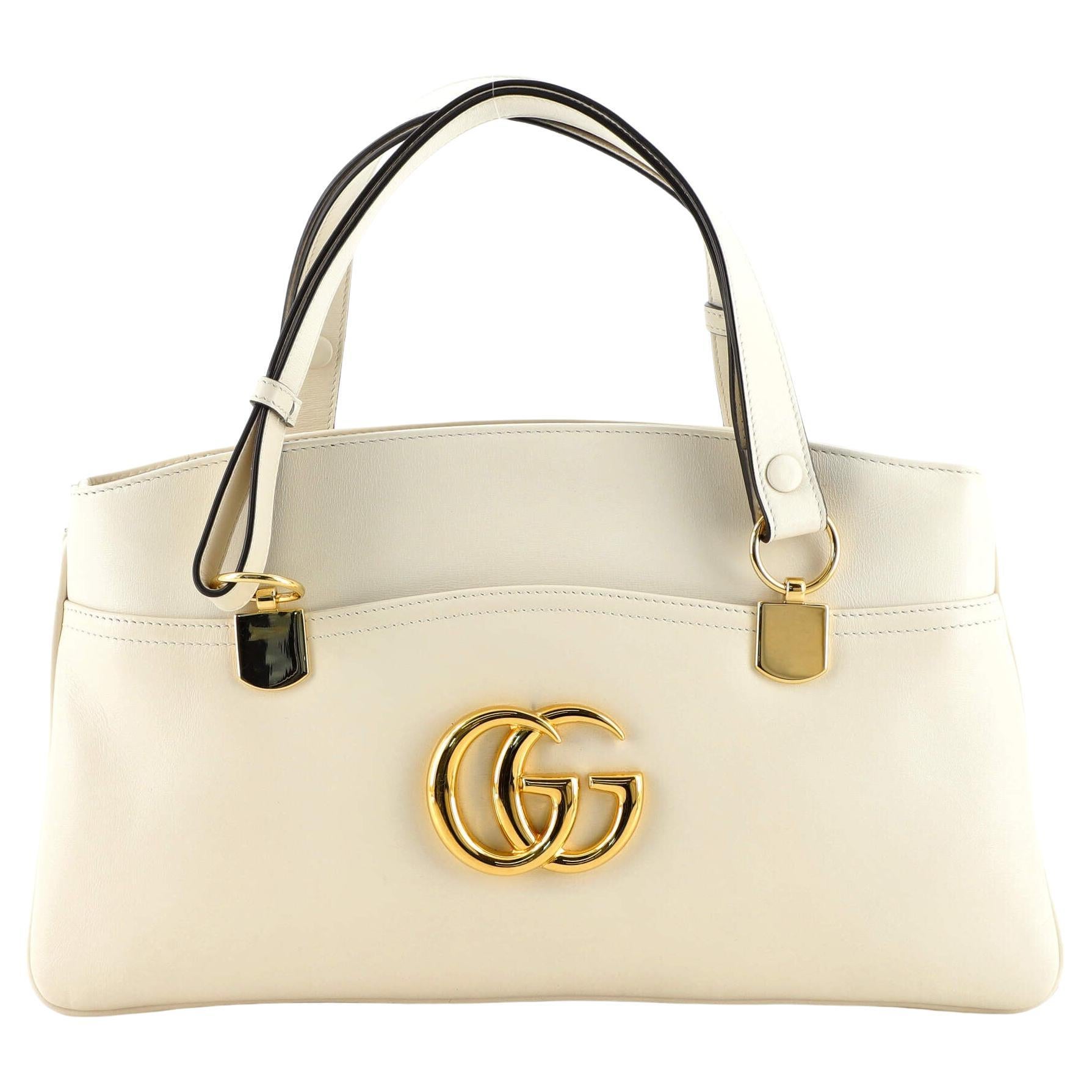 Gucci Arli Top Handle Bag Leather Large