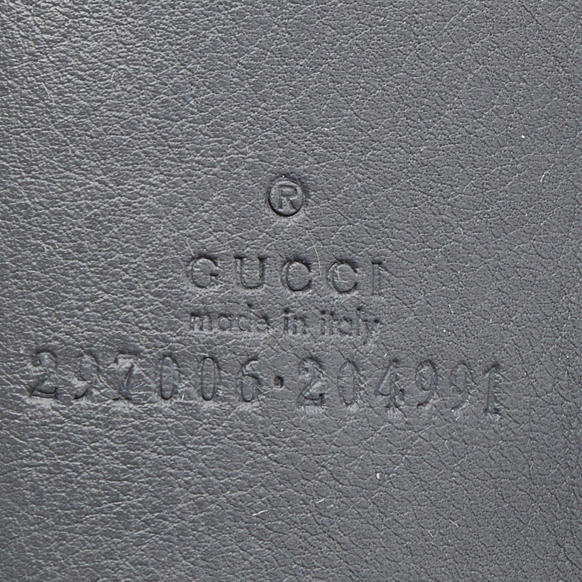 Women's Gucci Ash Grey Leather Tassel Horsebit Tote