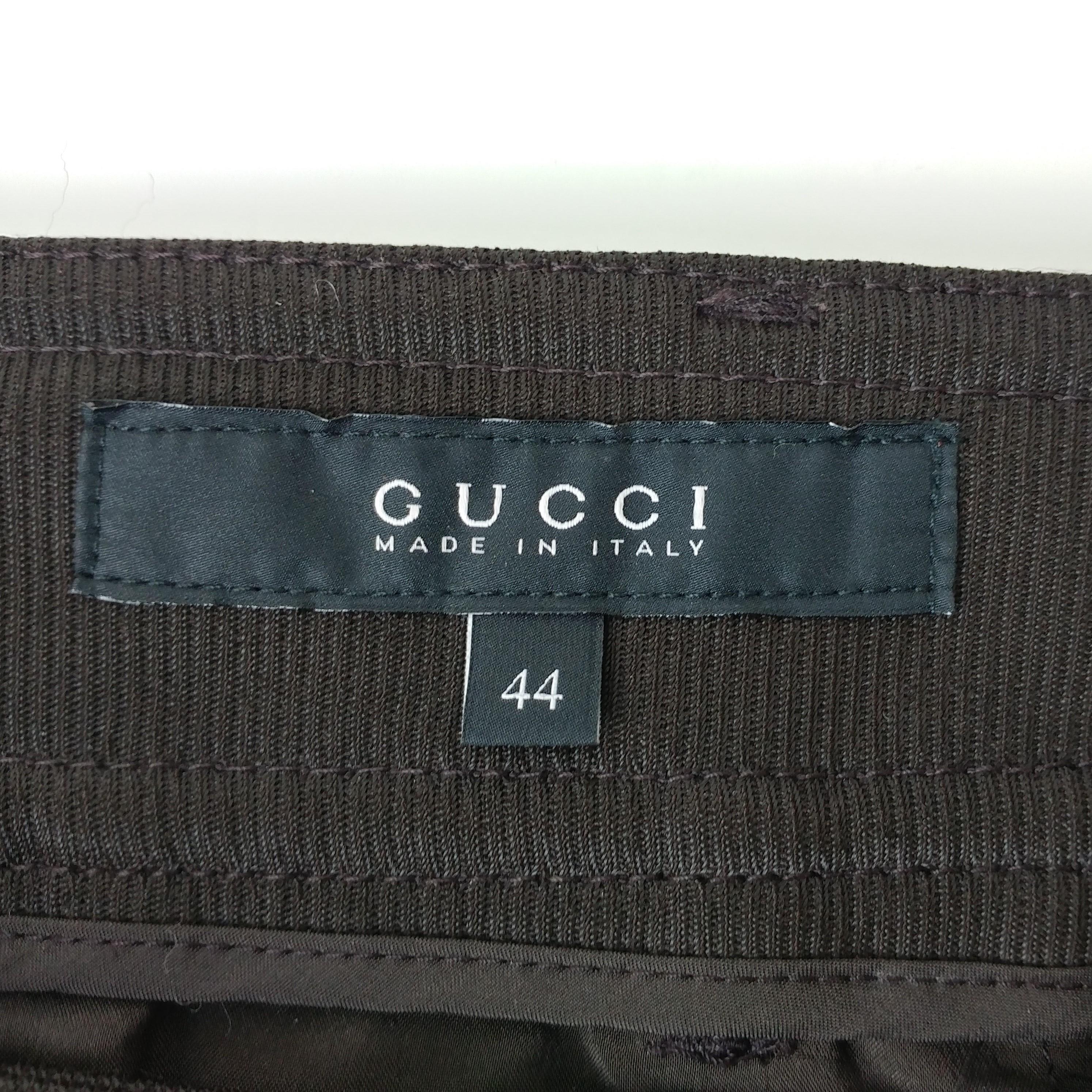 GUCCI – Authentic Brown Chino Rider Pants from the 2008 FW Runway Size 8US 40EU 5