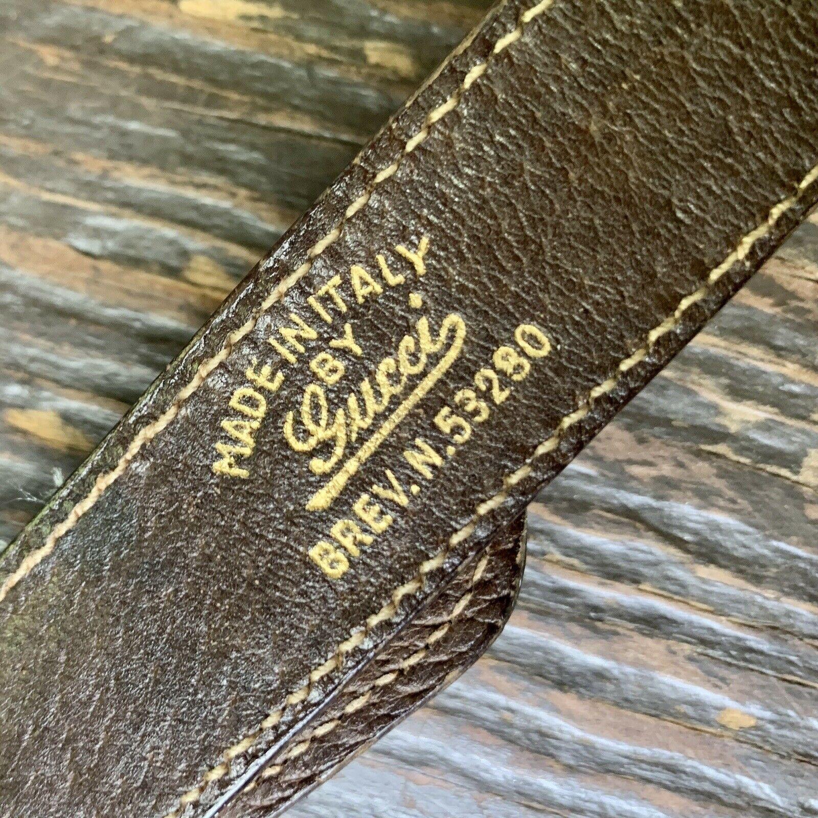 GUCCI - Sac à main à bandoulière en cuir authentique et rare avec logo GG, vintage, années 1970, ITALIE Unisexe en vente