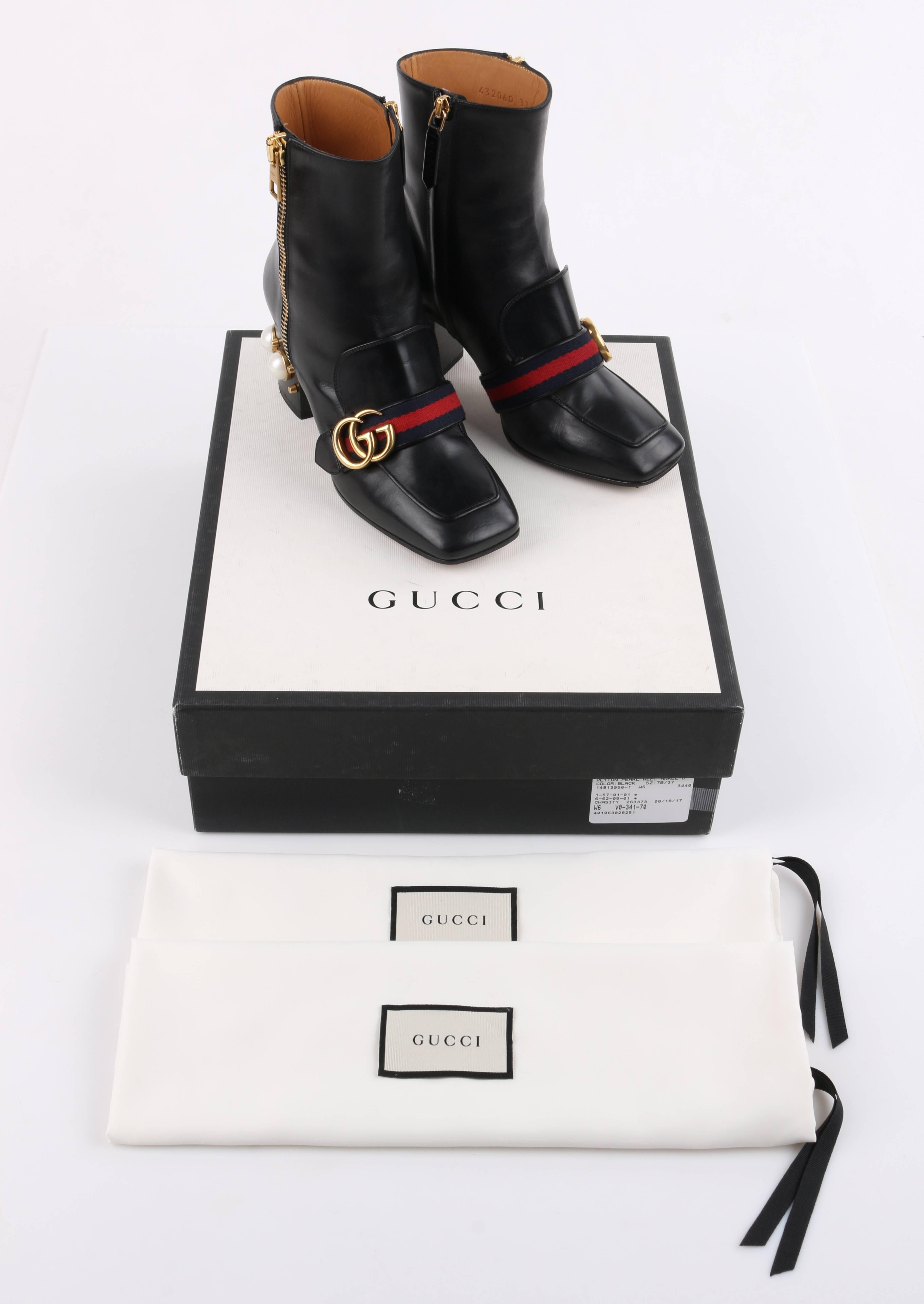 gucci buckle boots