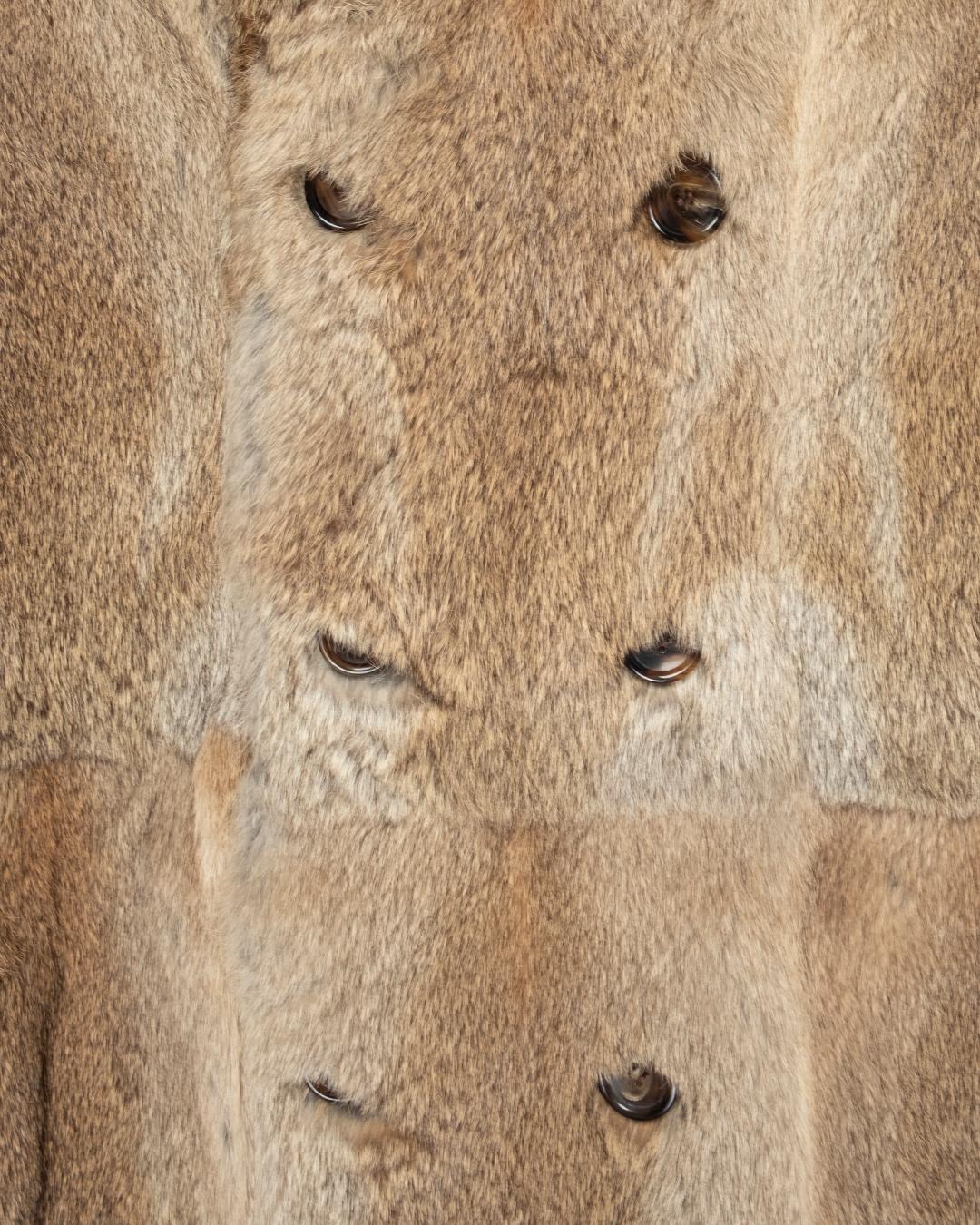 Gucci AW2005 Lapin Fur Coat In Excellent Condition For Sale In Beverly Hills, CA