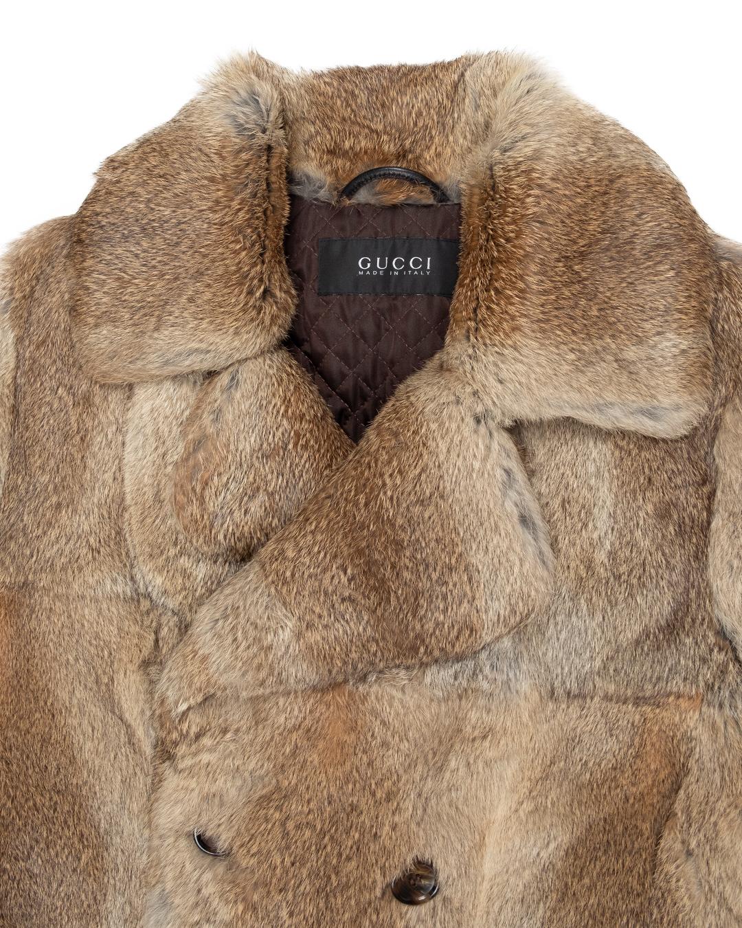 Gucci AW2005 Lapin Fur Coat For Sale 1