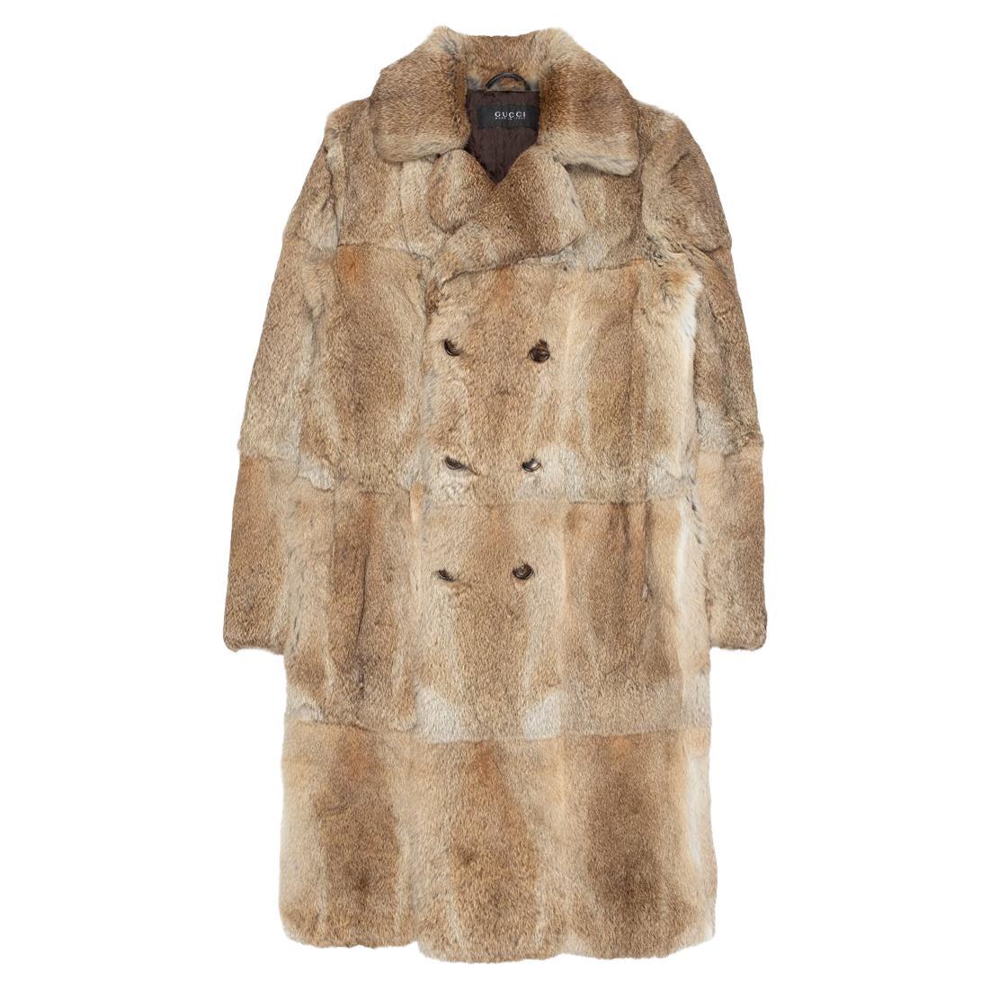 Gucci AW2005 Cappotto in pelliccia Lapin