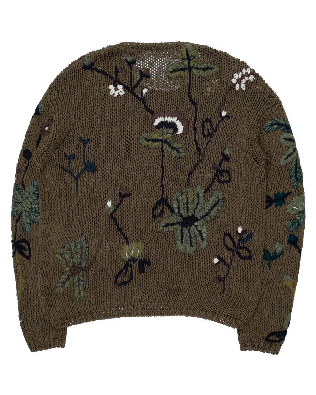 Gucci AW2014 Embroidered Floral Sweater In Good Condition In Beverly Hills, CA