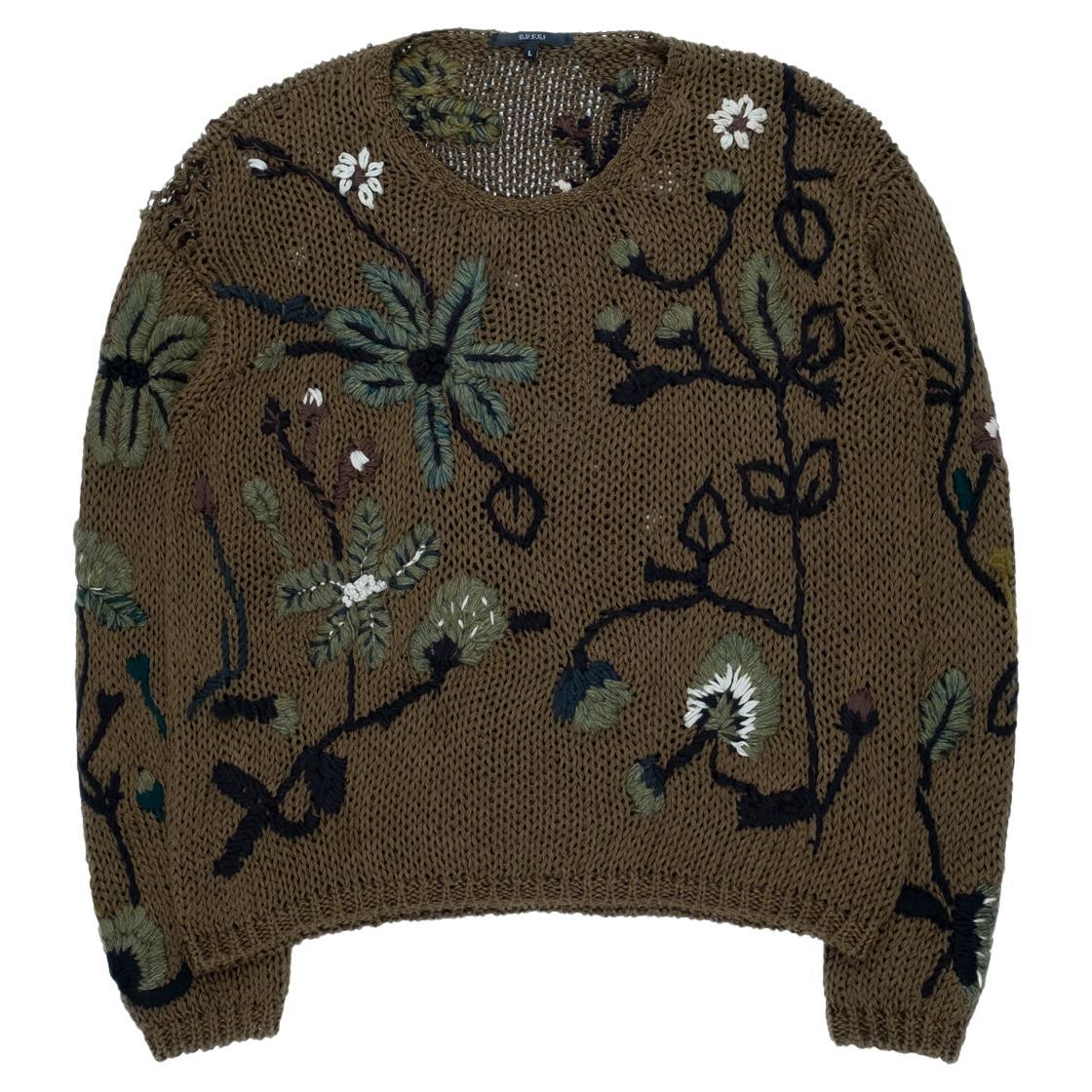 Gucci AW2014 Embroidered Floral Sweater