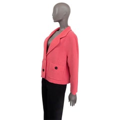 GUCCI azalea pink wool 2022 SOFT TWEED BOXY Jacket 38 XS
