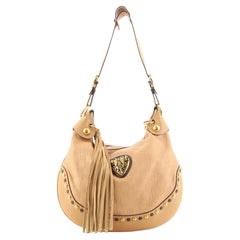 Gucci Babouska Heart Hobo Guccissima Leather Large