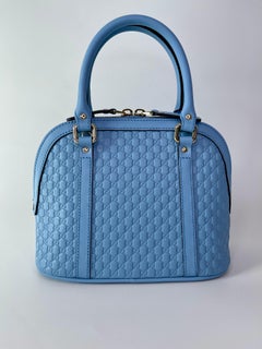 Gucci Baby Blue Microguccissima Mini Dome Bag (449654)