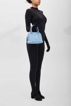 Gucci Baby Blue Microissima Mini Dome Bag