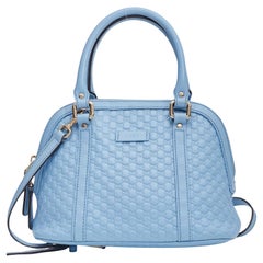 Mini Bolso Cúpula Microissima Azul Bebé de Gucci