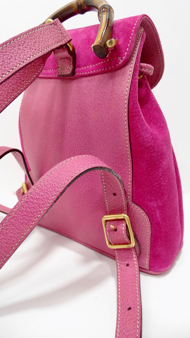 Gucci 2000s Pink Mini Suede Backpack at 1stDibs 2000s backpack