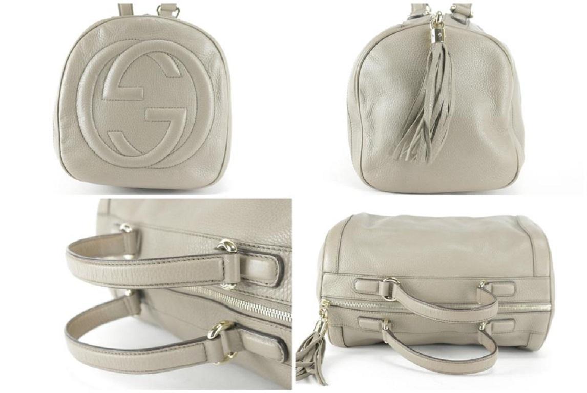 Women's Gucci Bag Duffle Boston Soho Cellarius Mini 20gk1211 Grey Satchel