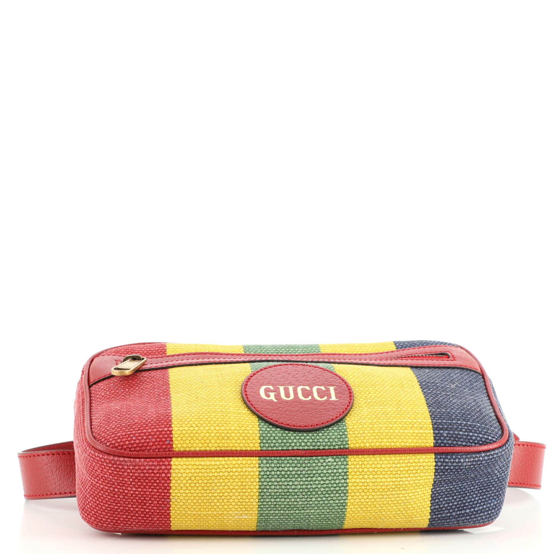 Women's or Men's Gucci Baiadera Belt Bag Striped Canvas