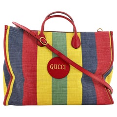 Gucci Baiadera Tote Striped Canvas