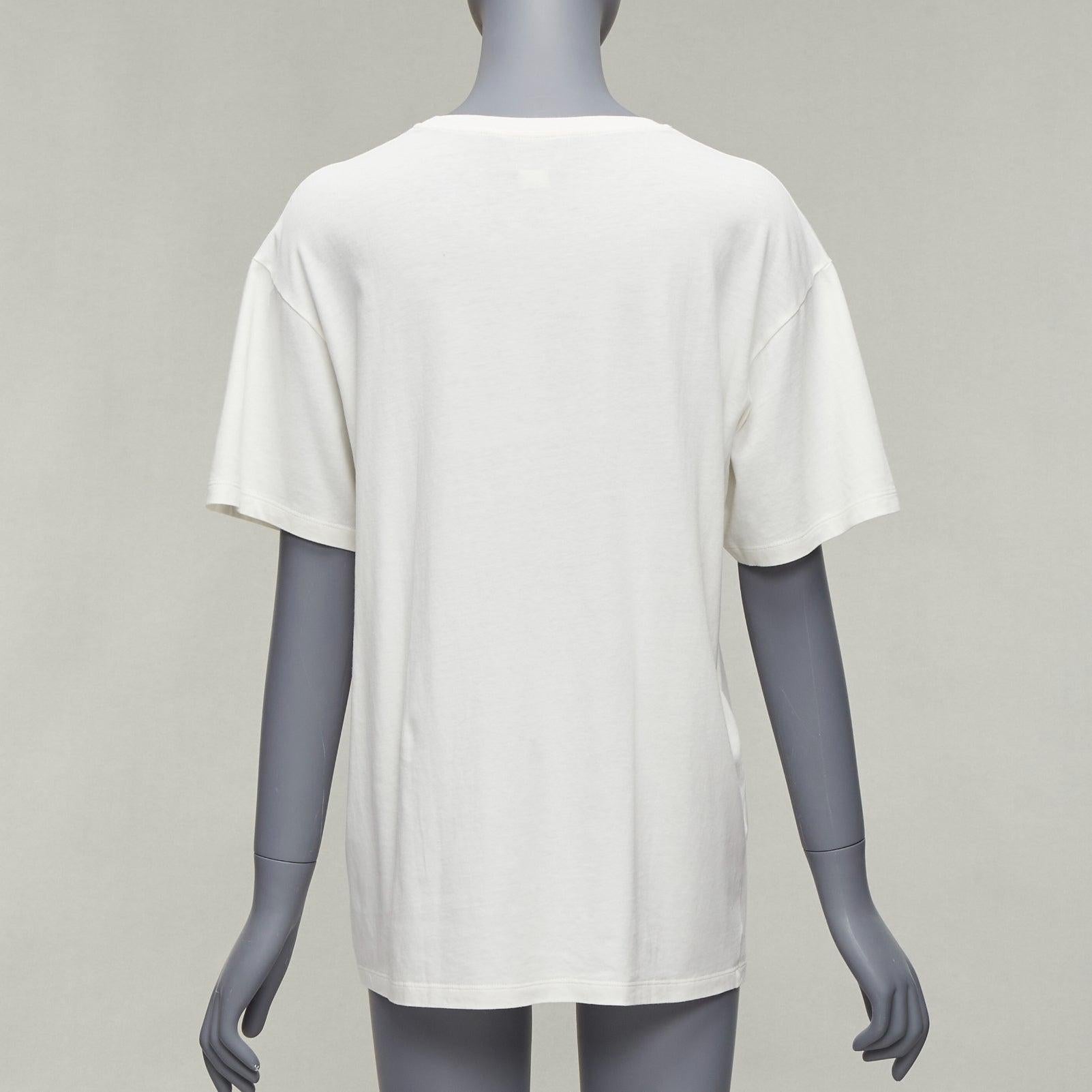 Women's GUCCI Balancing Bear logo print round neck short oversized tshirt S For Sale