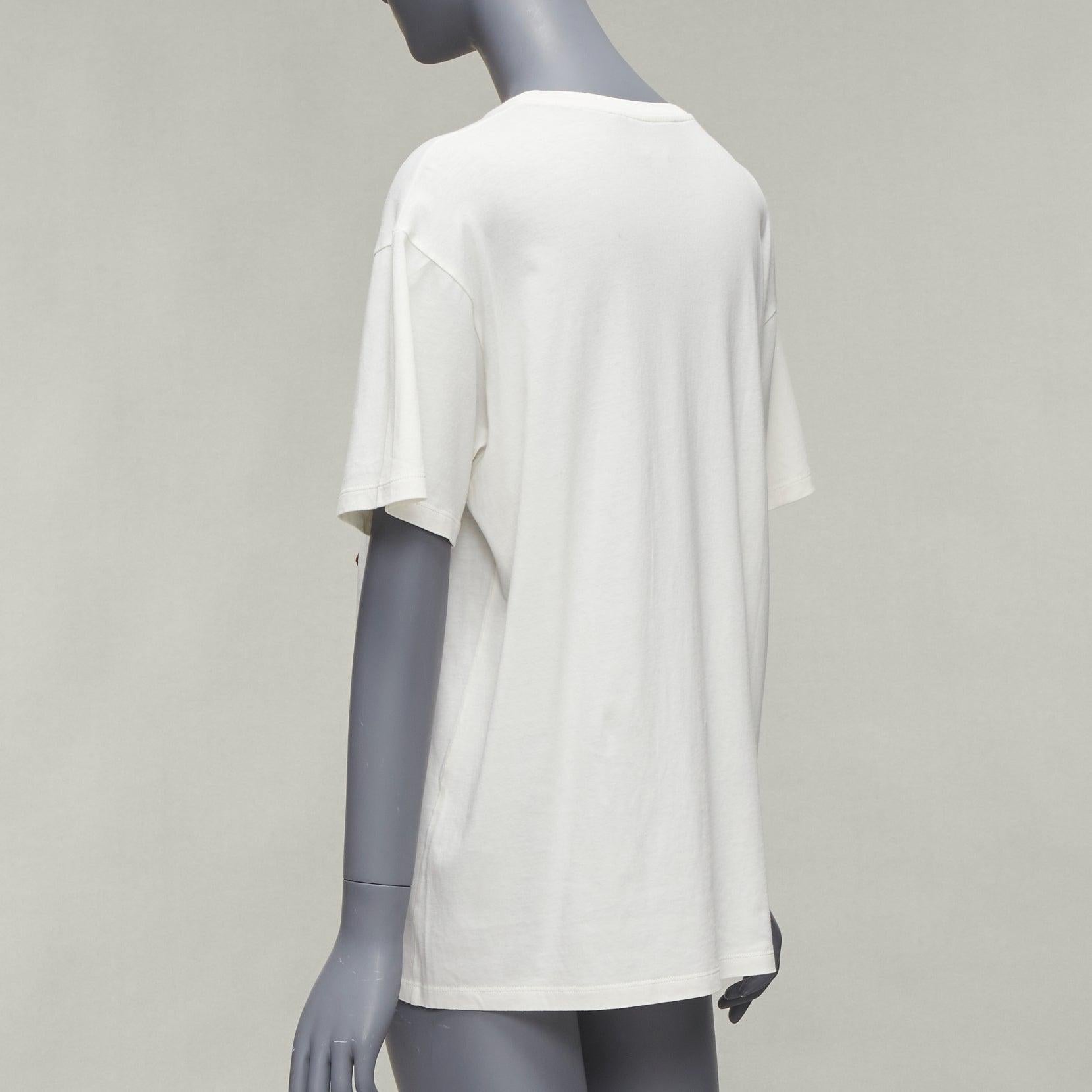 GUCCI Balancing Bear logo print round neck short oversized tshirt S For Sale 1