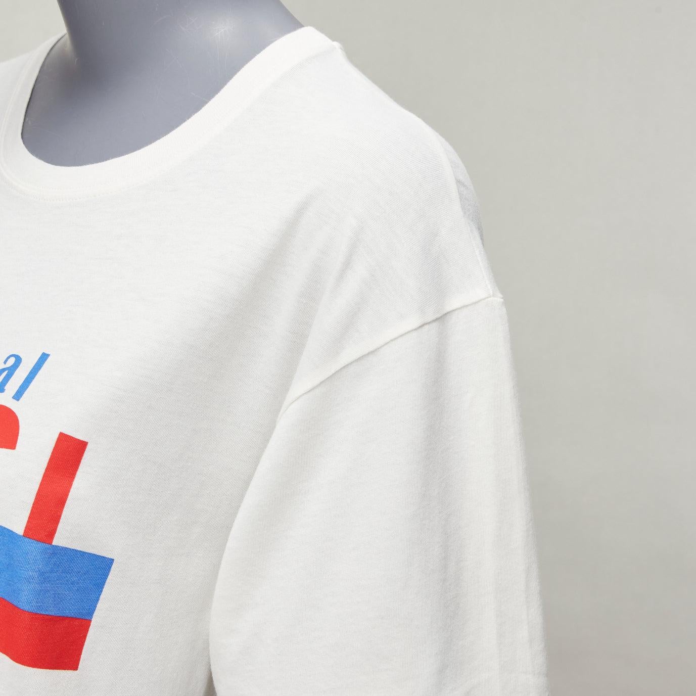 GUCCI Balancing Bear logo print round neck short oversized tshirt S For Sale 3
