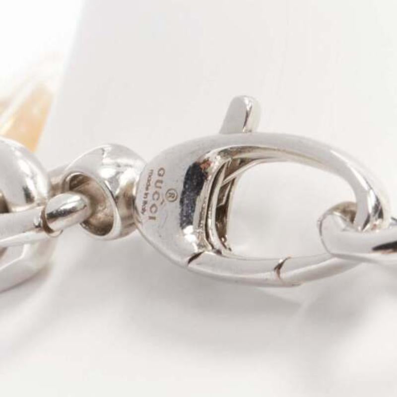 Gucci Balenciaga 2021 Hacker Project oro argento I. A. B. braccialetto con charme in vendita 1