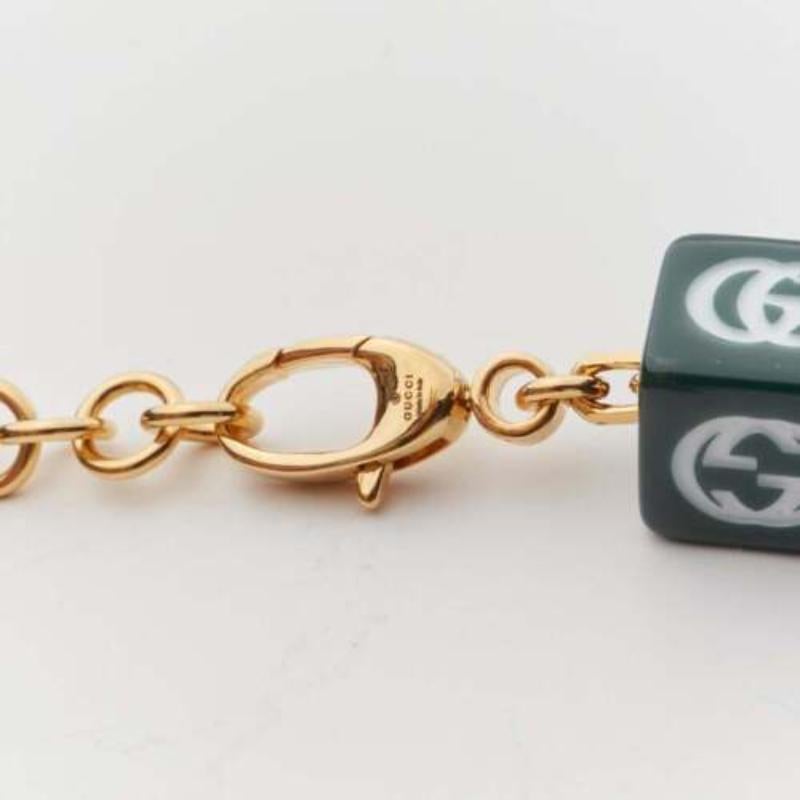 Gucci Balenciaga 2021 Hacker Project Symbols rosso verde cubi collana corta in vendita 5