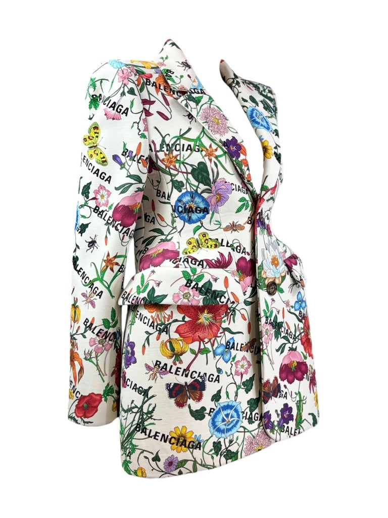 Gucci Balenciaga Fall 2021 Hacker Project Look 62 Flora jacket For