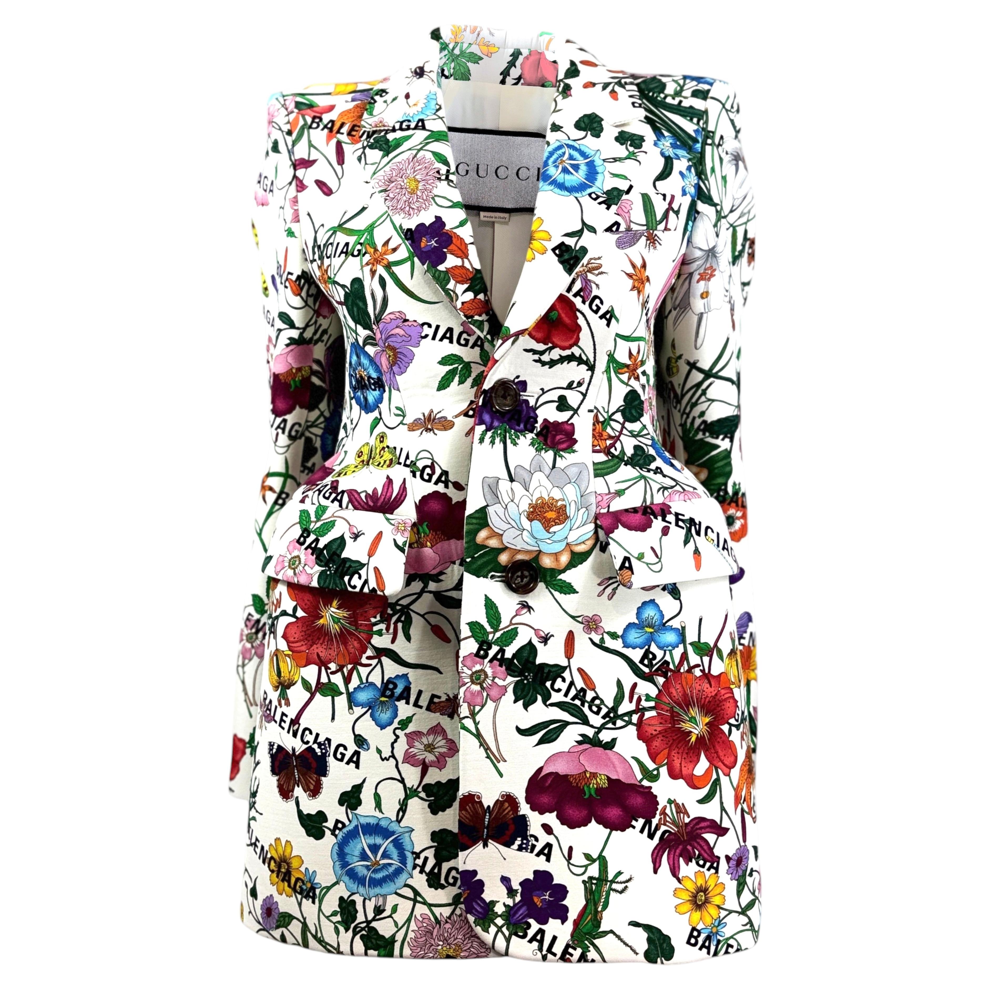 Gucci Balenciaga Fall 2021 Hacker Project Look 62 Flora jacket