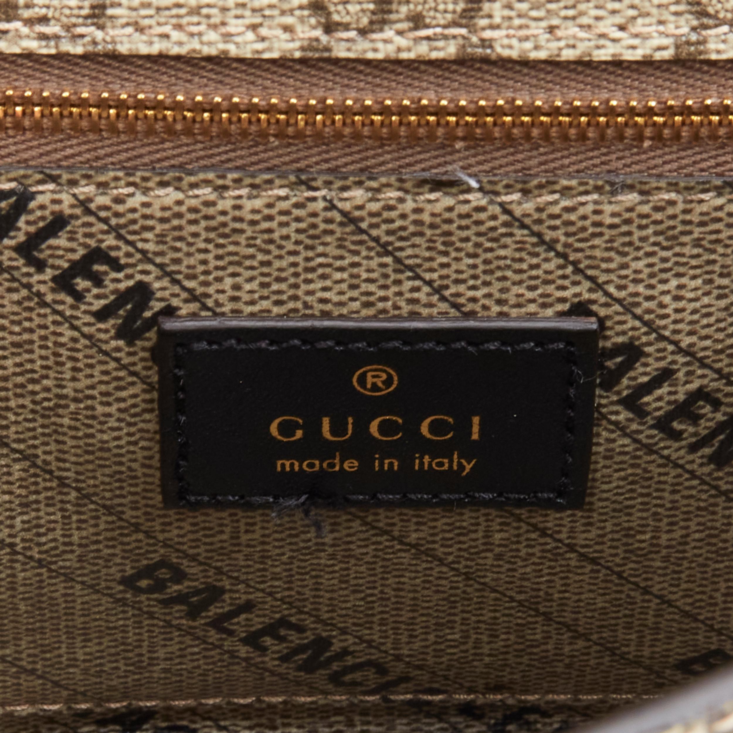 GUCCI BALENCIAGA Hourglass Hacker Project Runway GG B buckle crossbody bag For Sale 5