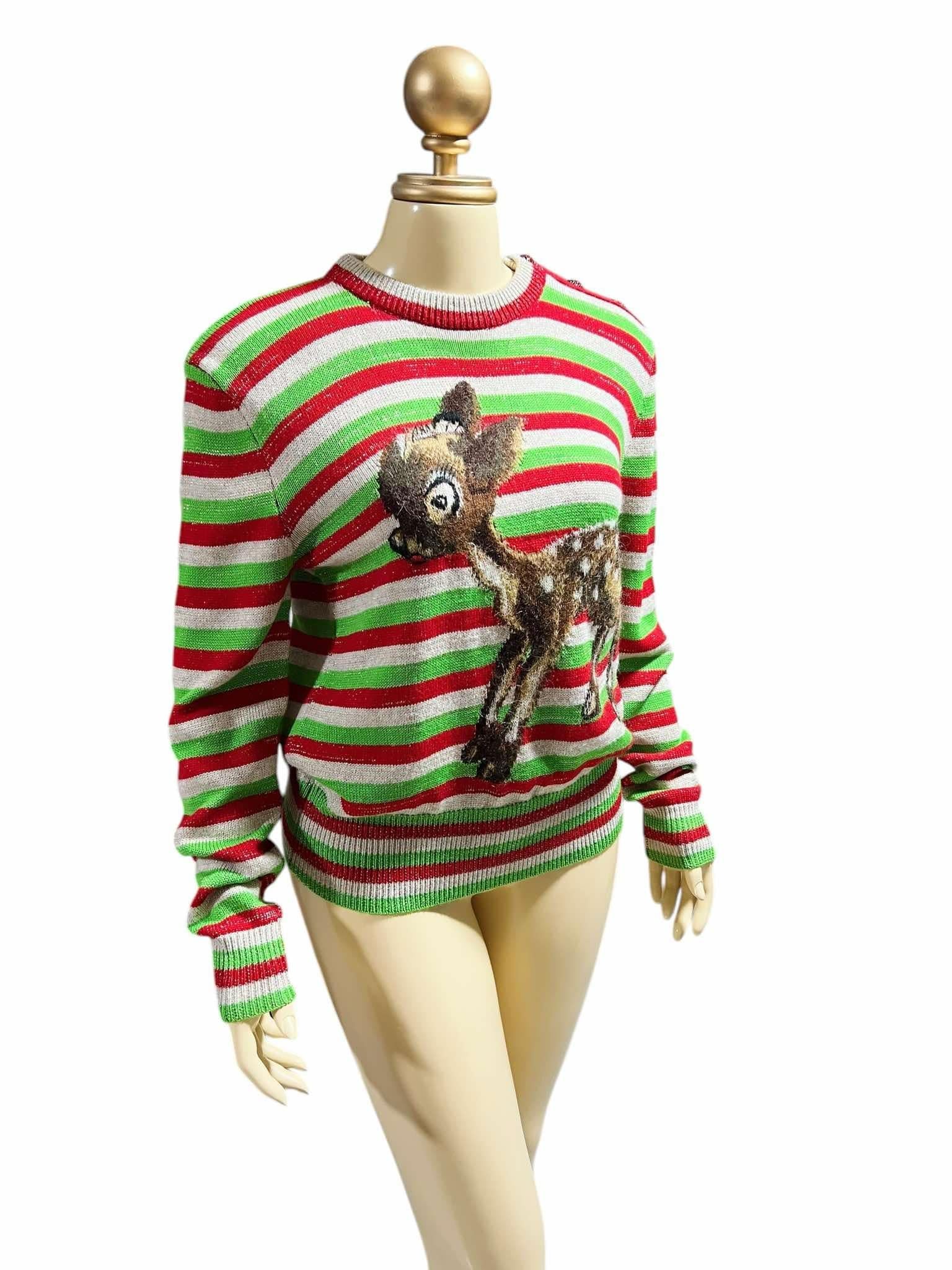 Brown GUCCI Bambi sweatshirt - Limited Edition For Sale