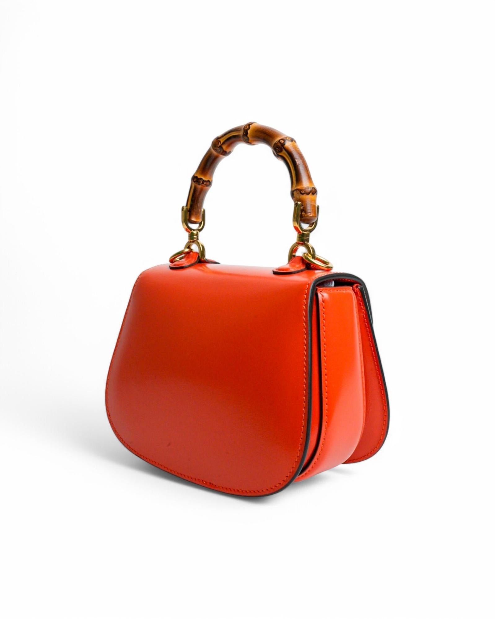 Gucci Bamboo 1947 Mini Orange 6