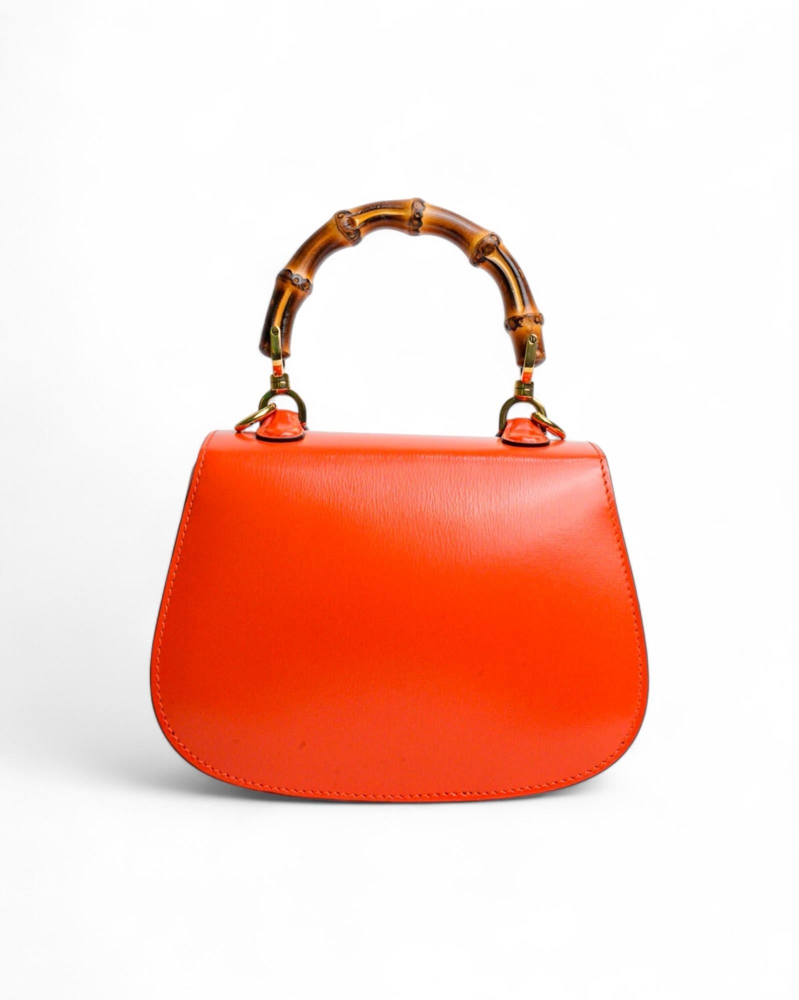 Gucci Bamboo 1947 Mini Orange 9