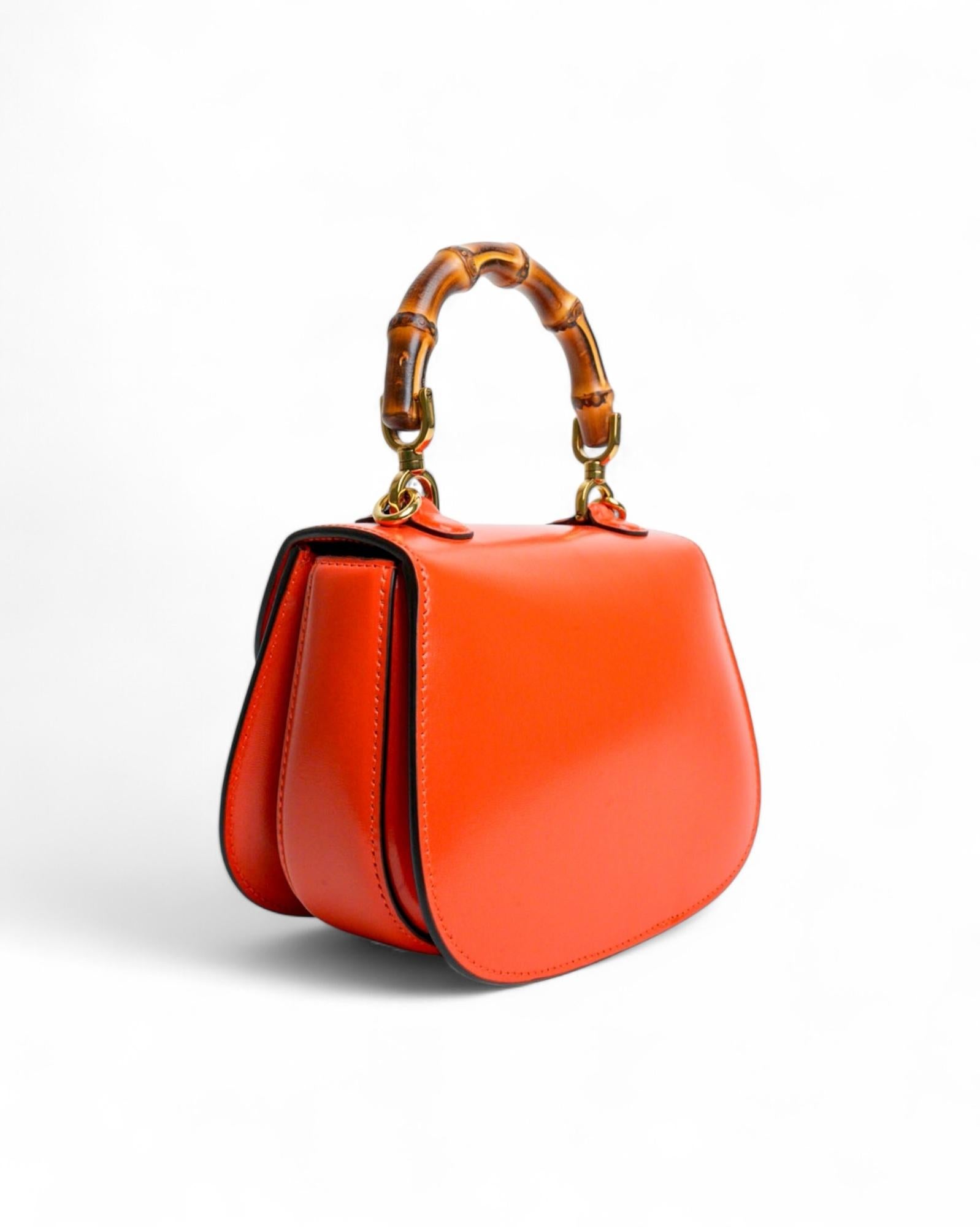 Gucci Bamboo 1947 Mini Orange 4