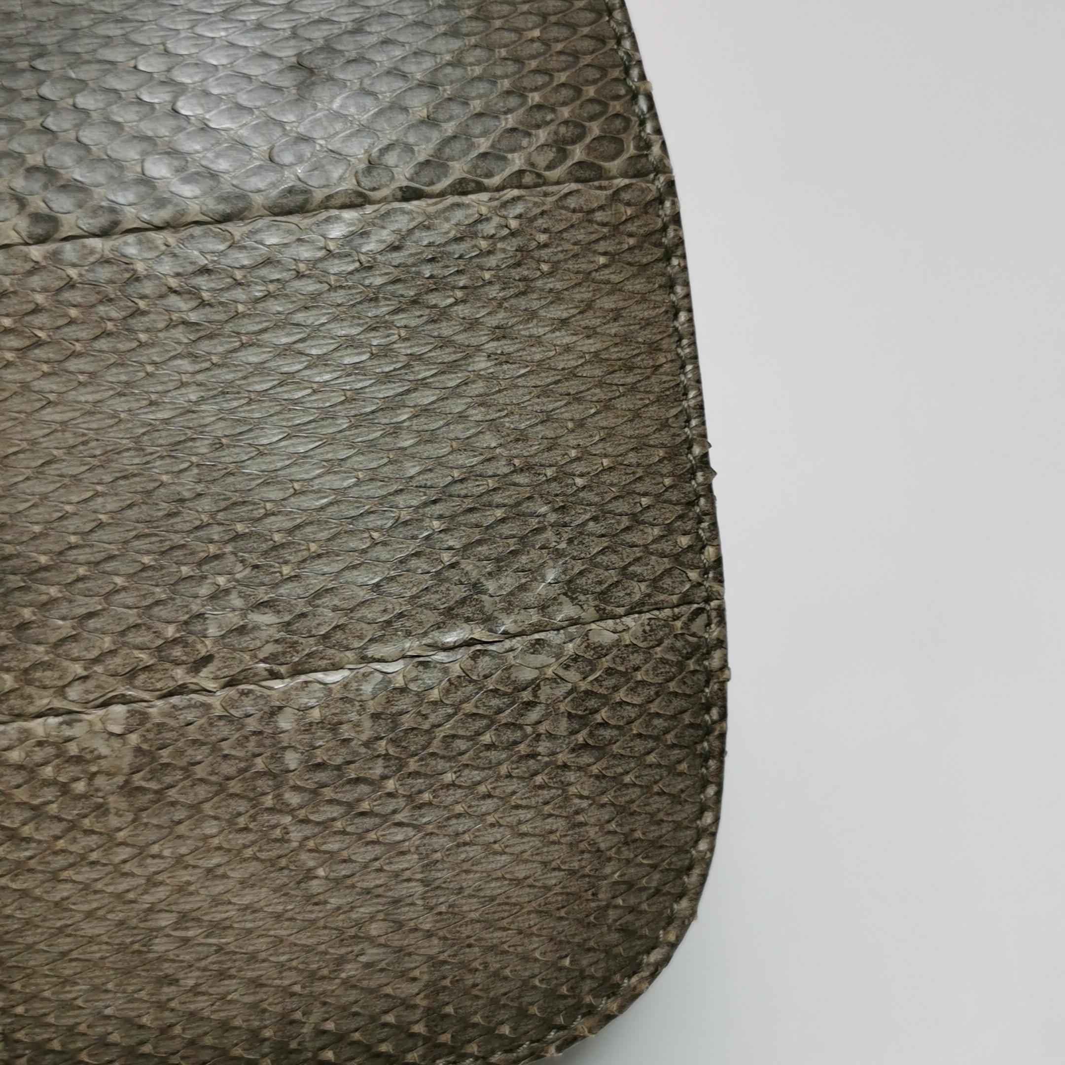 Gucci Bamboo 1947 Night Mini sac de soirée en peau de serpent python avec chaîne en vente 6