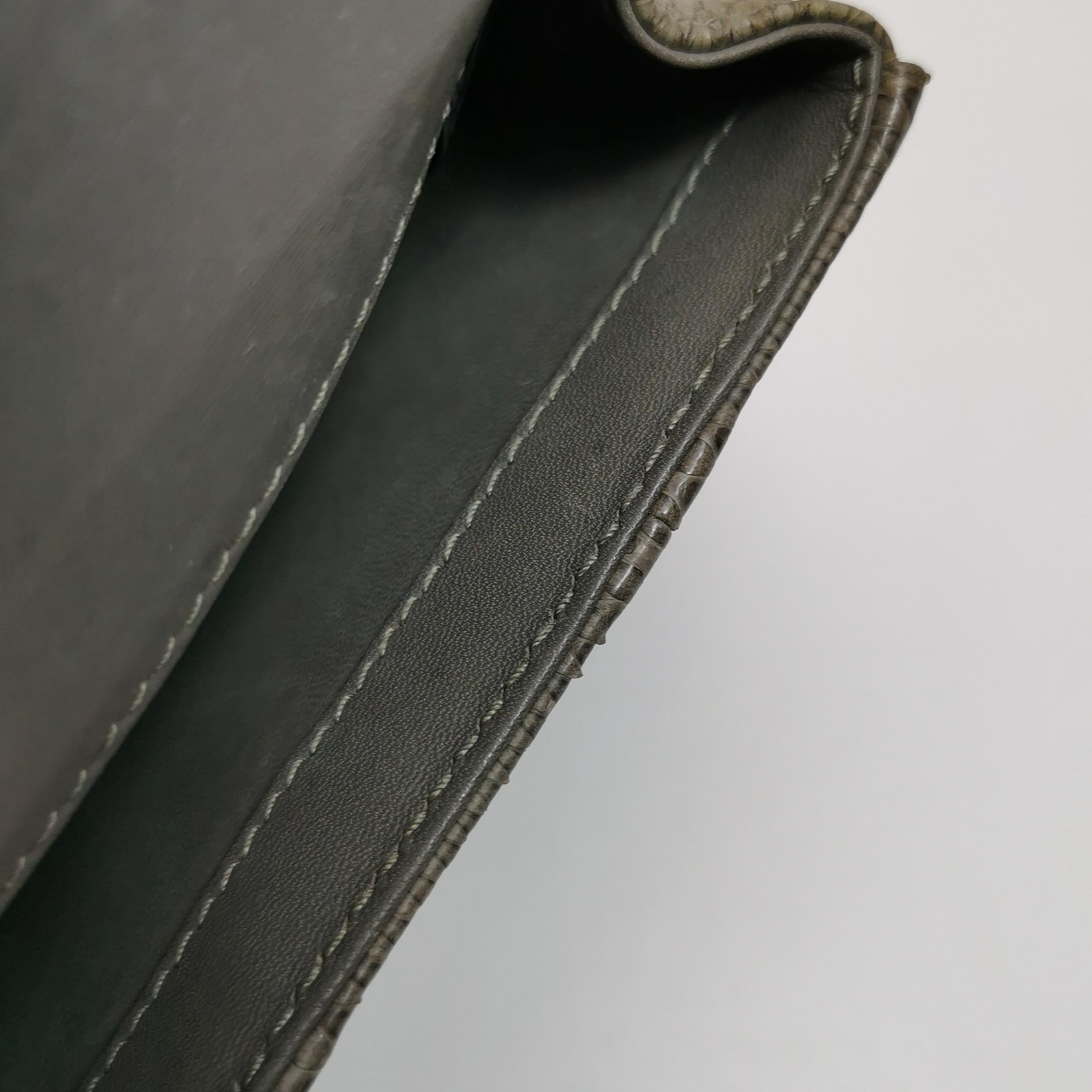 Gucci Bamboo 1947 Night Mini sac de soirée en peau de serpent python avec chaîne en vente 4