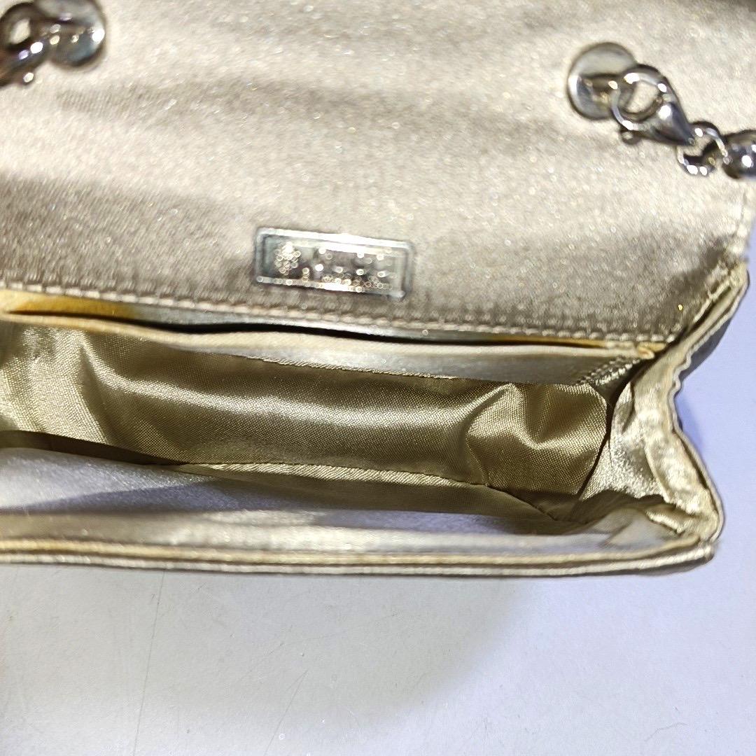 Women's Gucci Bamboo 1947 Night Super Mini Beige Silk Evening Bag with Chain For Sale