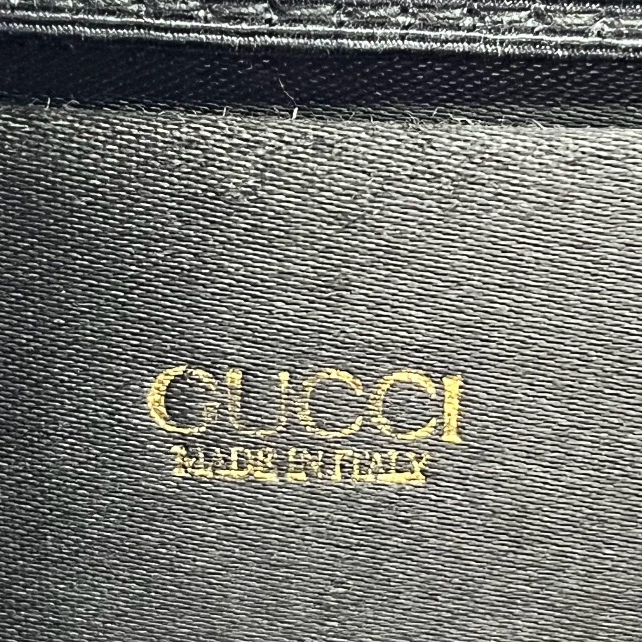 Gucci Bamboo 1947 Night Super Mini Black Nylon Evening Bag with Original Chain 8