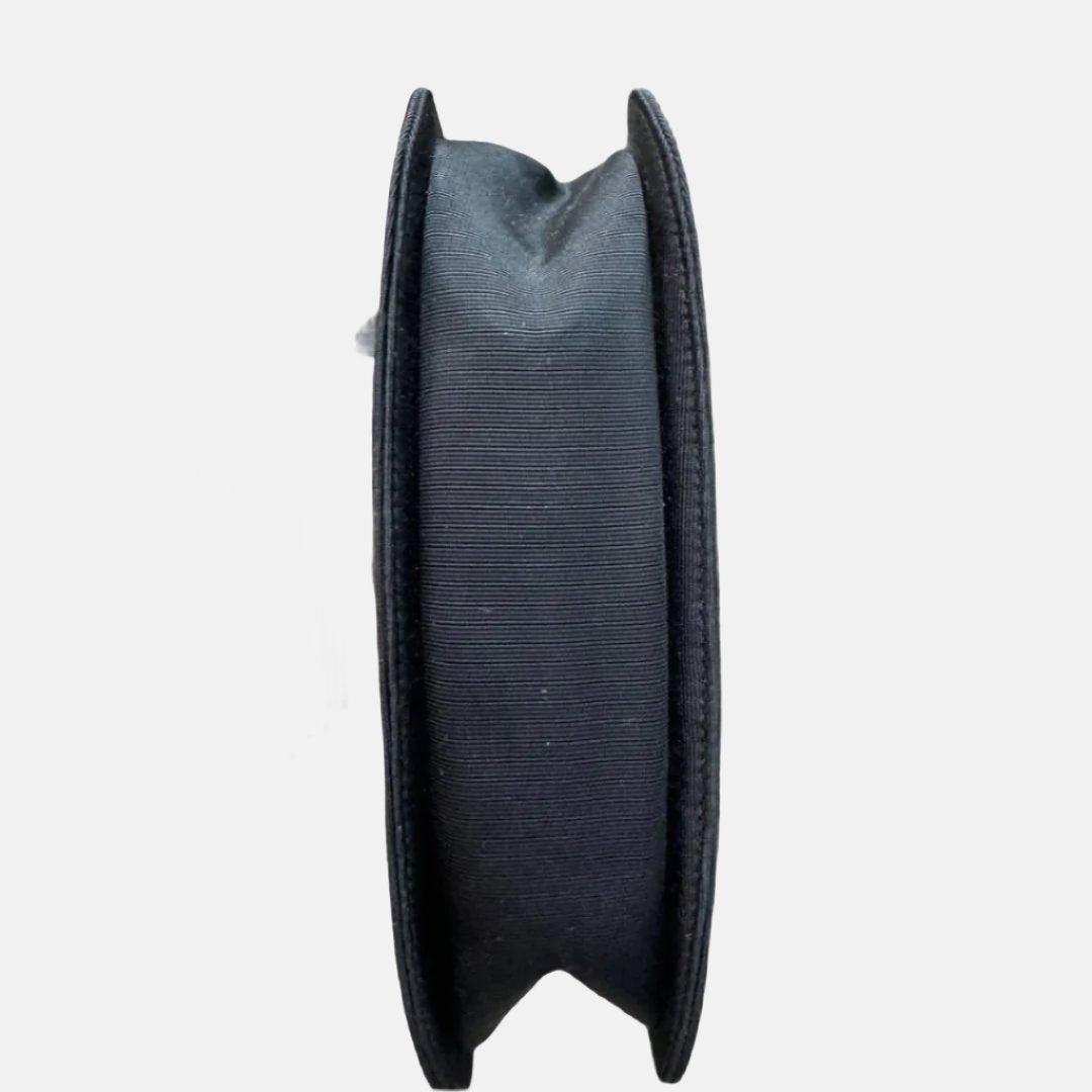 Gucci Bamboo 1947 Night Super Mini Black Nylon Evening Bag with Original Chain 2
