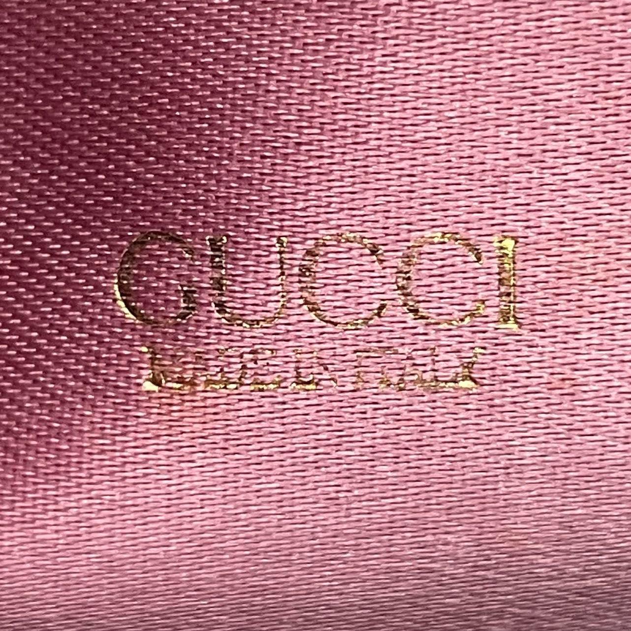 Gucci Bamboo 1947 Night Super Mini Pink Satin Evening Bag For Sale 6