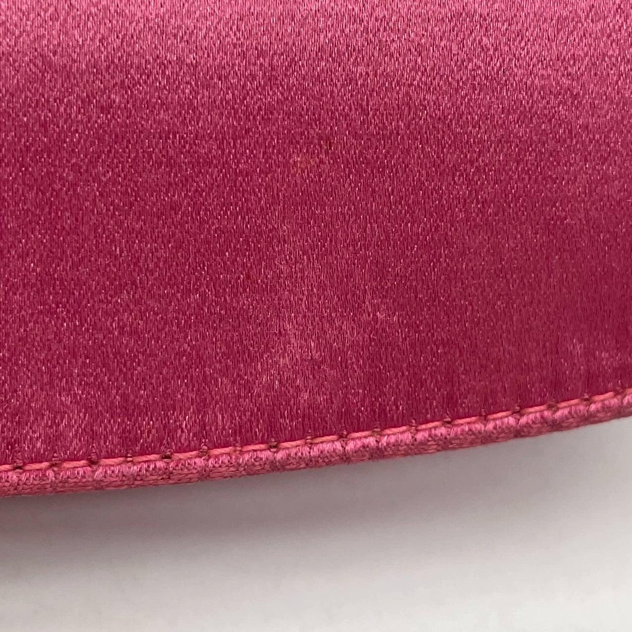 Gucci Bamboo 1947 Night Super Mini Pink Satin Evening Bag For Sale 9