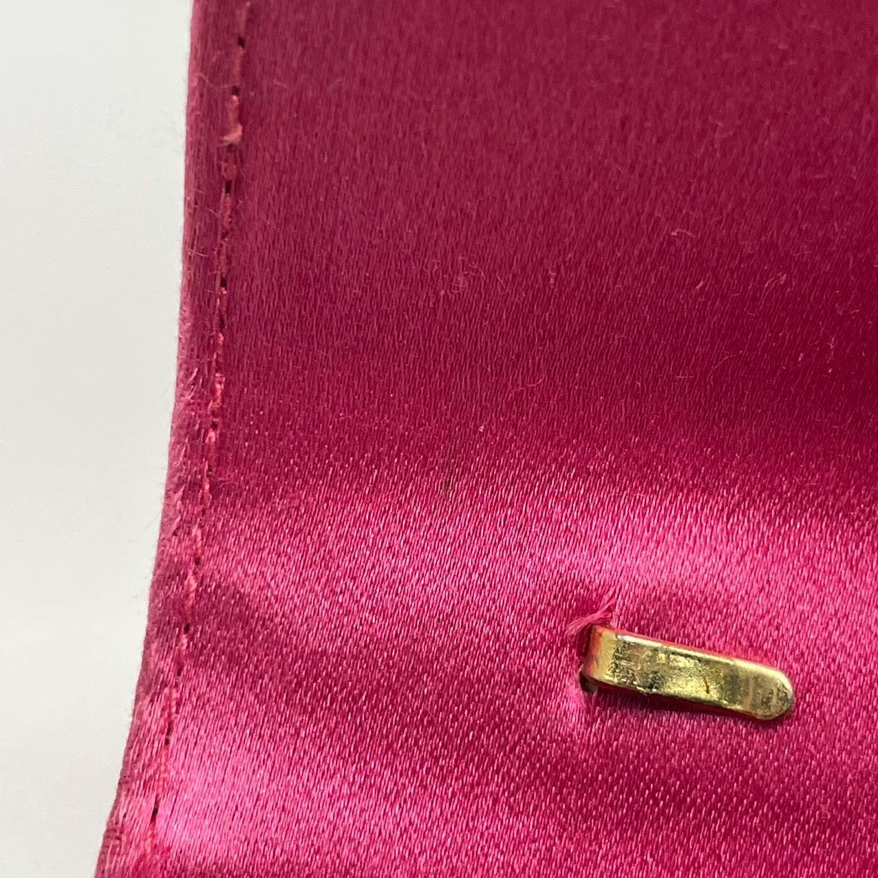 Gucci Bamboo 1947 Night Super Mini Pink Satin Evening Bag For Sale 12