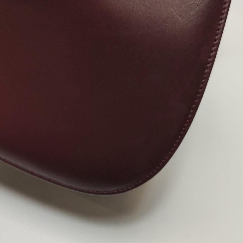 Gucci Bamboo 1947 Top Handle Bag Box Leather Medium Dark Chocolate Brown 11