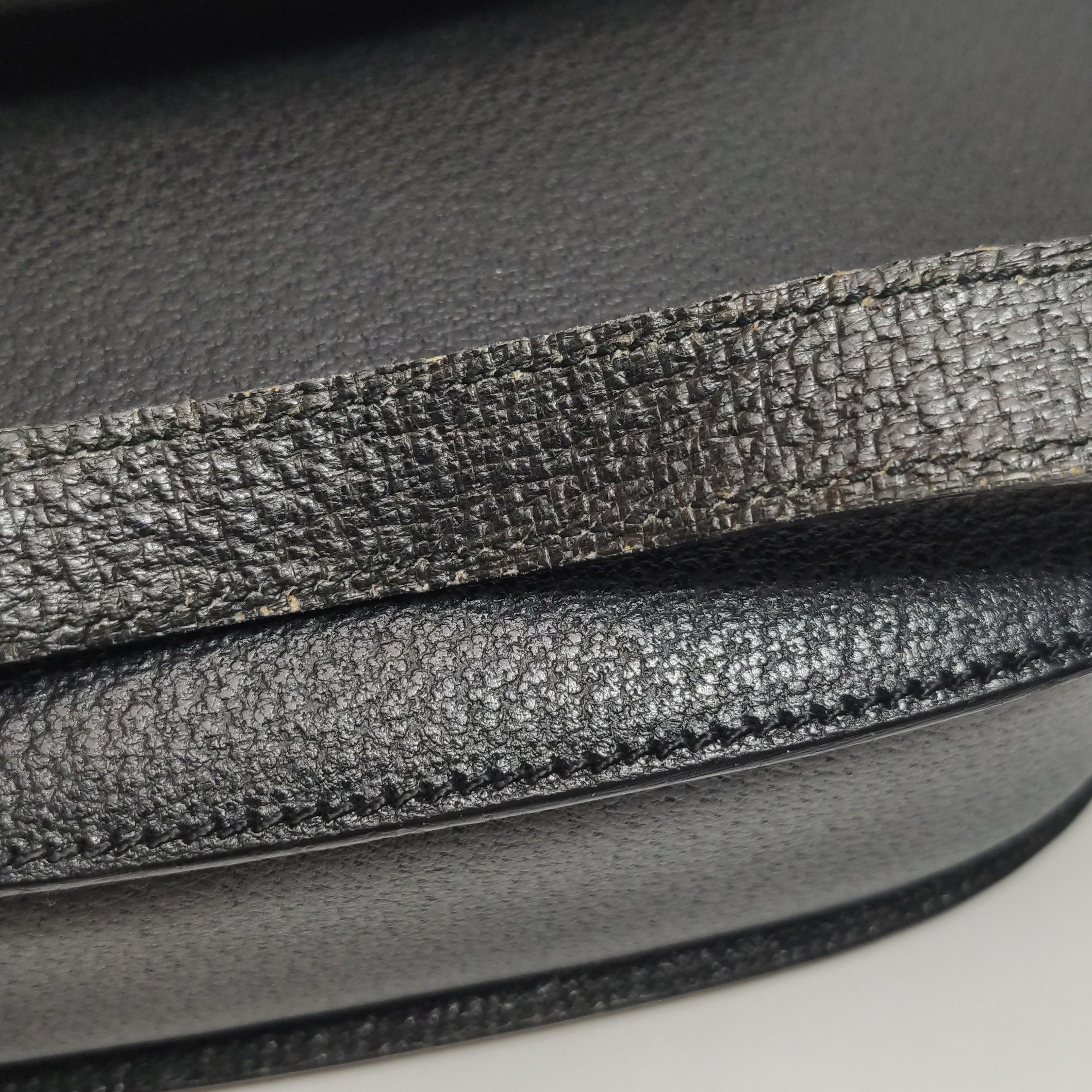 Gucci Bamboo 1947 Borsa a manico alto in pelle media nera in vendita 10