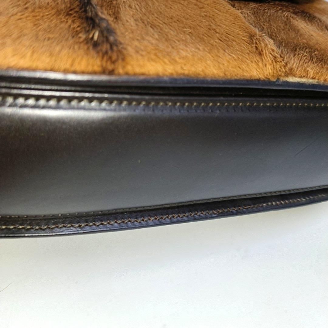 Gucci Bamboo 1947 Top Handle Bag Leather Medium Pony-style Calfskin Leather 8