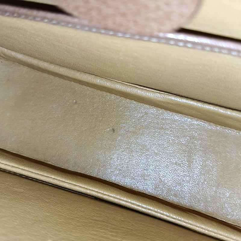 Gucci Bamboo 1947 Top Handle Bag Leather Medium Tan Brown 12