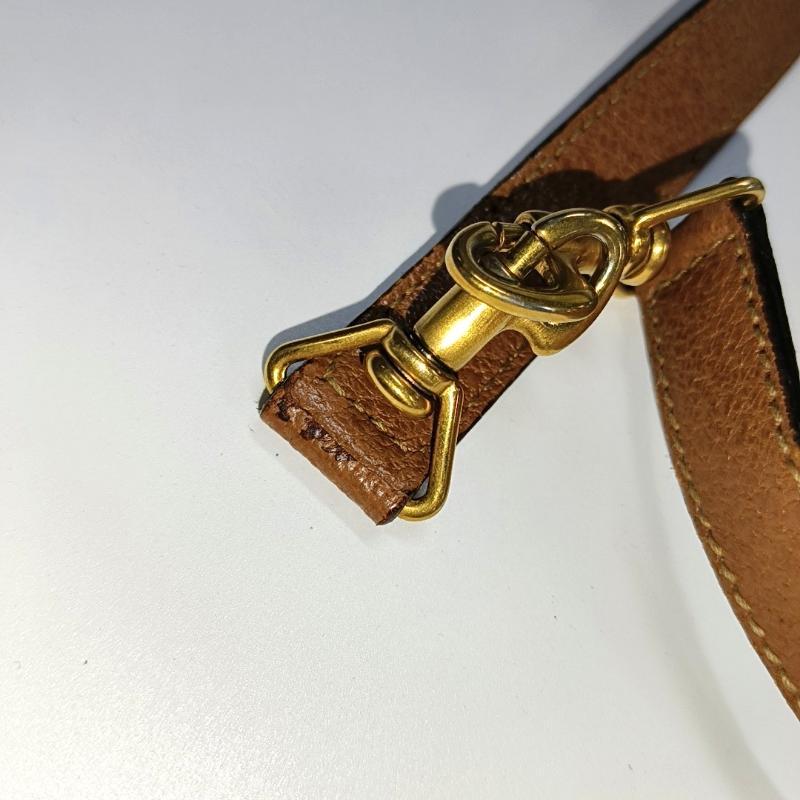 Gucci Bamboo 1947 Top Handle Bag Leather Medium Tan Brown 14
