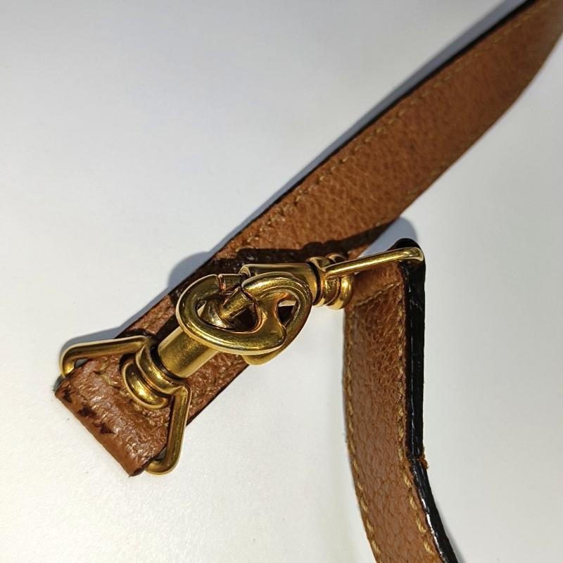Gucci Bamboo 1947 Top Handle Bag Leather Medium Tan Brown 15