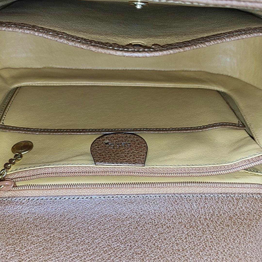 Gucci Bamboo 1947 Top Handle Bag Leather Medium Tan Brown 5