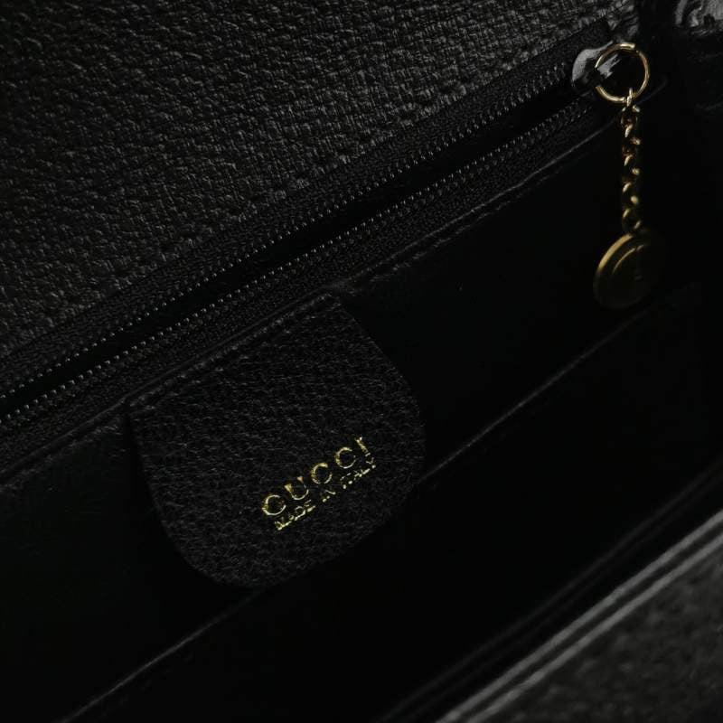 Gucci Bamboo 1947 Top Handle Bag Leather Small Black 3