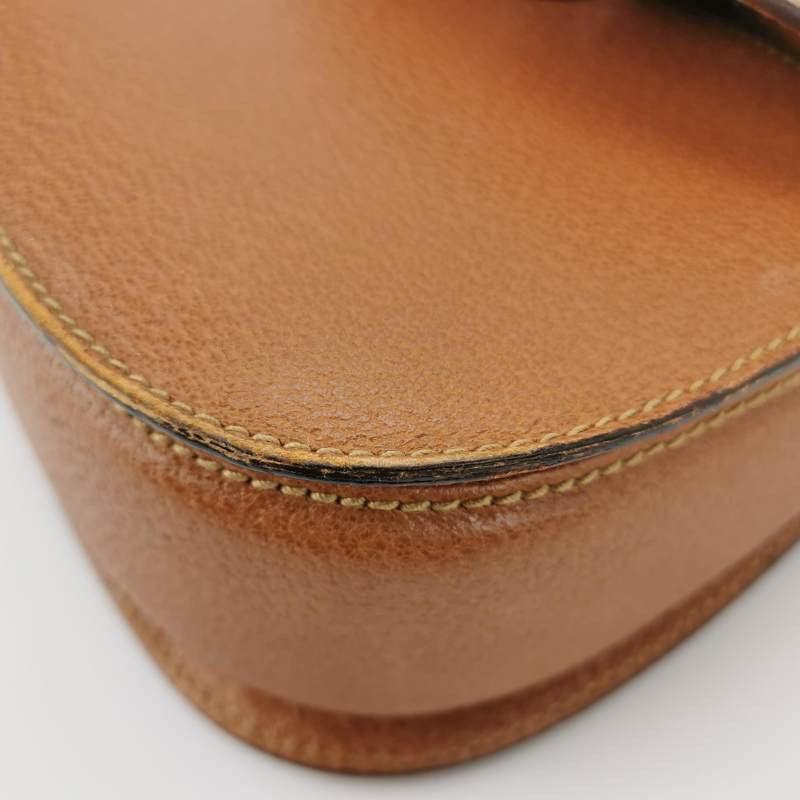 Gucci Bamboo 1947 Top Handle Bag Leather Small Camel with Strap For Sale 2