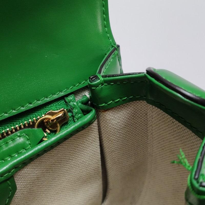 Gucci Bamboo 1947 Top Handle Bag Small Green Box Leather 8