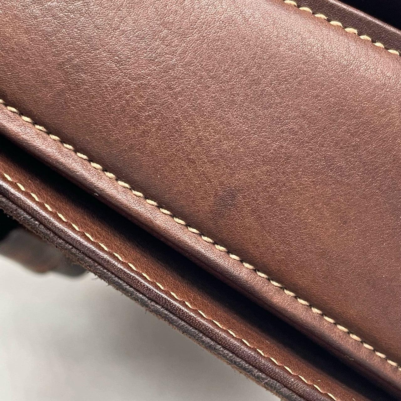 Gucci Bamboo 1947 Top Handle Bag Suede Leather Medium Dark Chocolate Brown 10